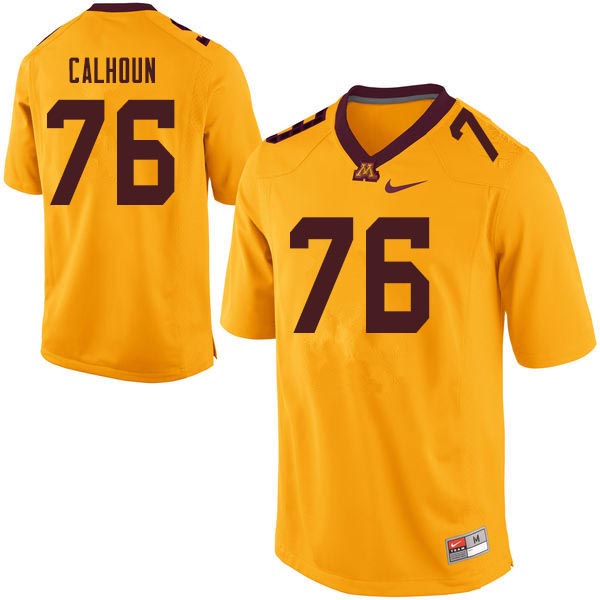 Men #76 Vincent Calhoun Minnesota Golden Gophers College Football Jerseys Sale-Gold